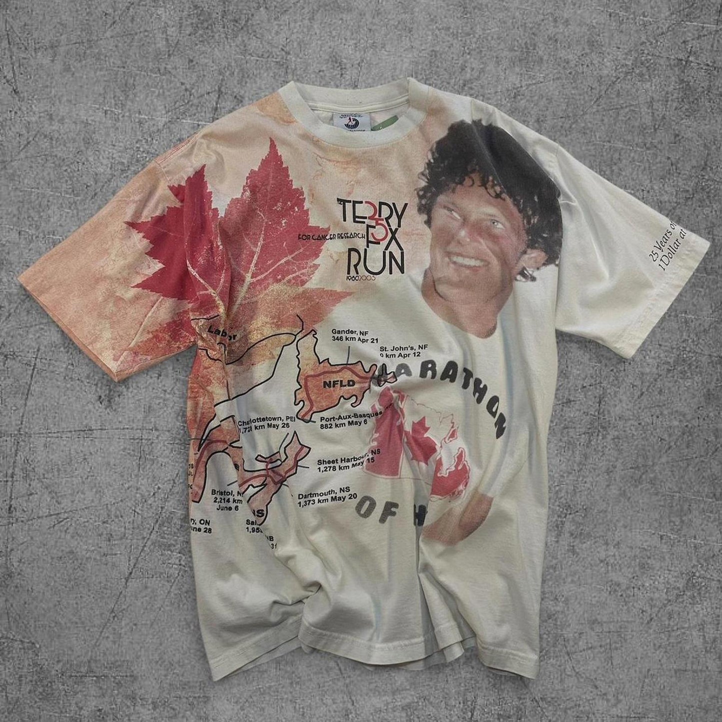 Vintage Terry Fox AOP Tee - XL