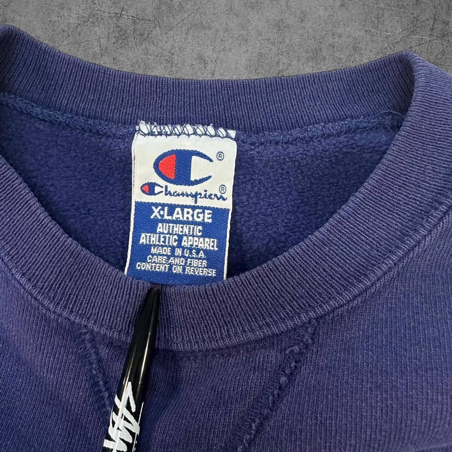 Vintage 90s Navy Champion Crewneck - XL