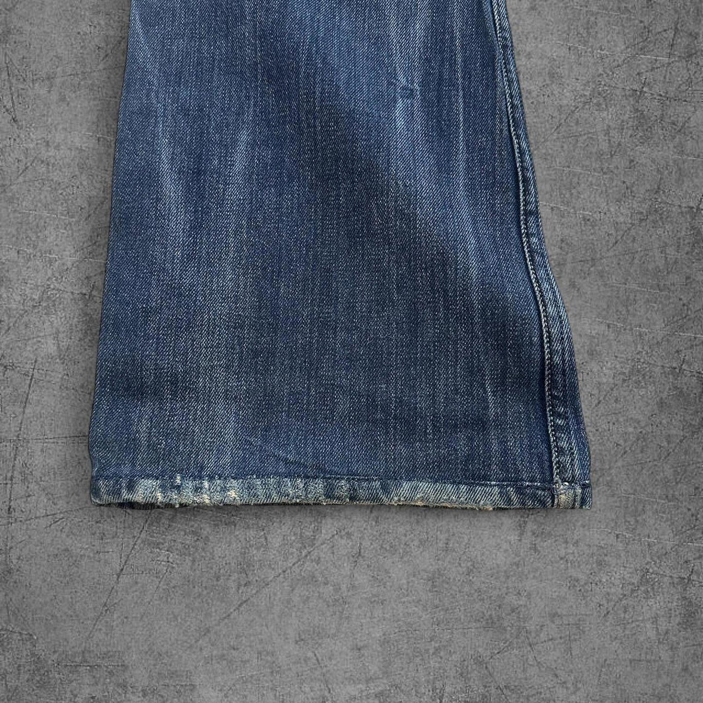 Y2K Diesel Nathan Raw Denim Flare Jeans - 32