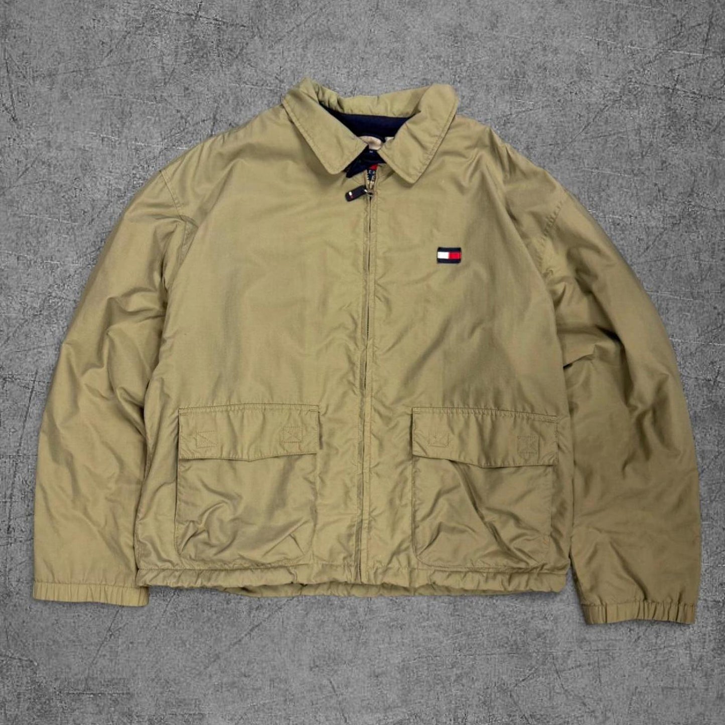 Vintage 90s Fleece Lined Olive Tommy Hilfiger Jacket - XL