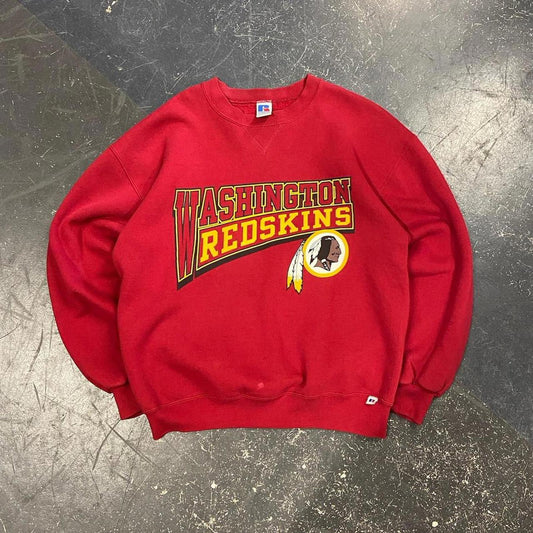 90s Russell Athletic Washington Redskins Crewneck - L