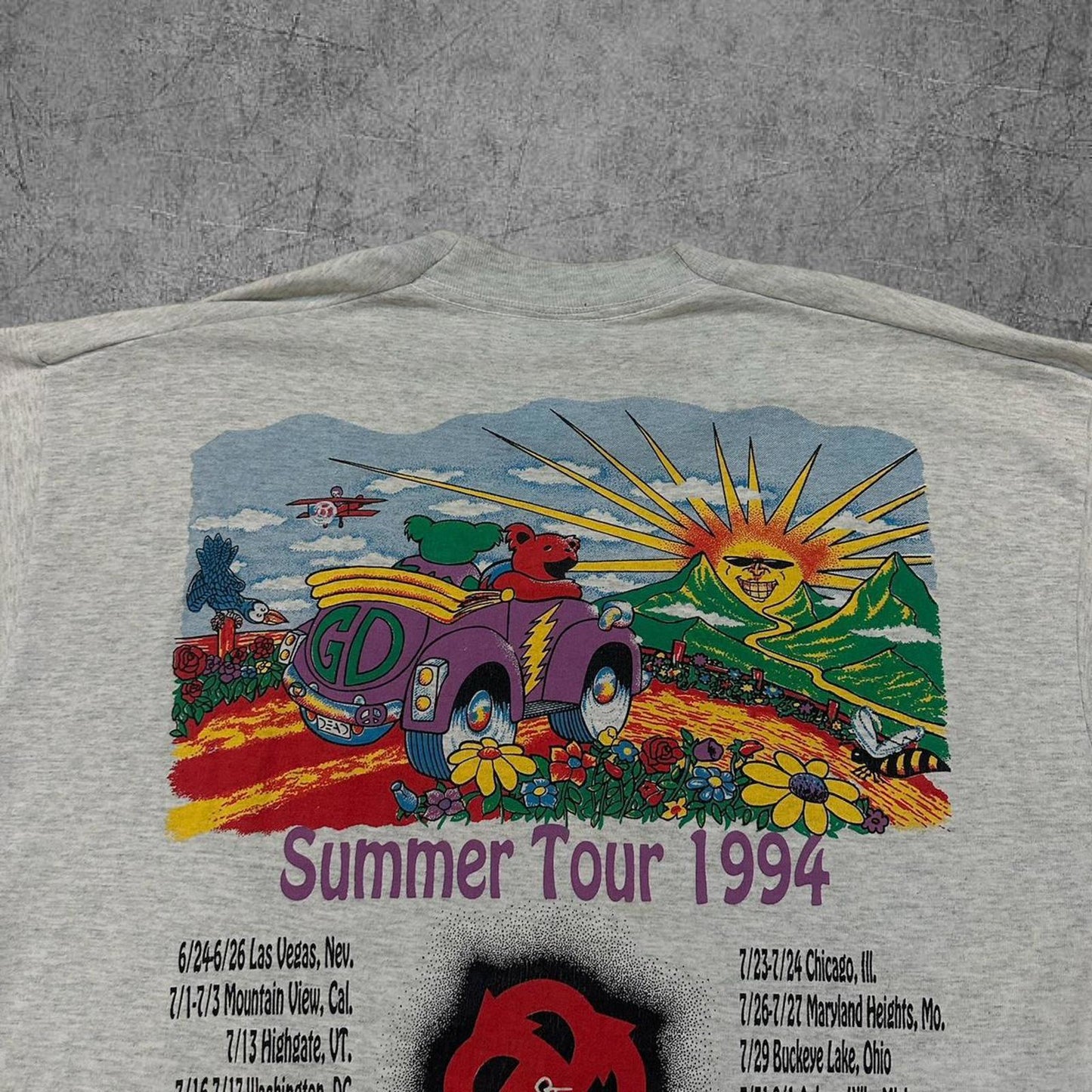 Vintage 1994 Grateful Dead Tour Tee ‘with traffic’ - XL