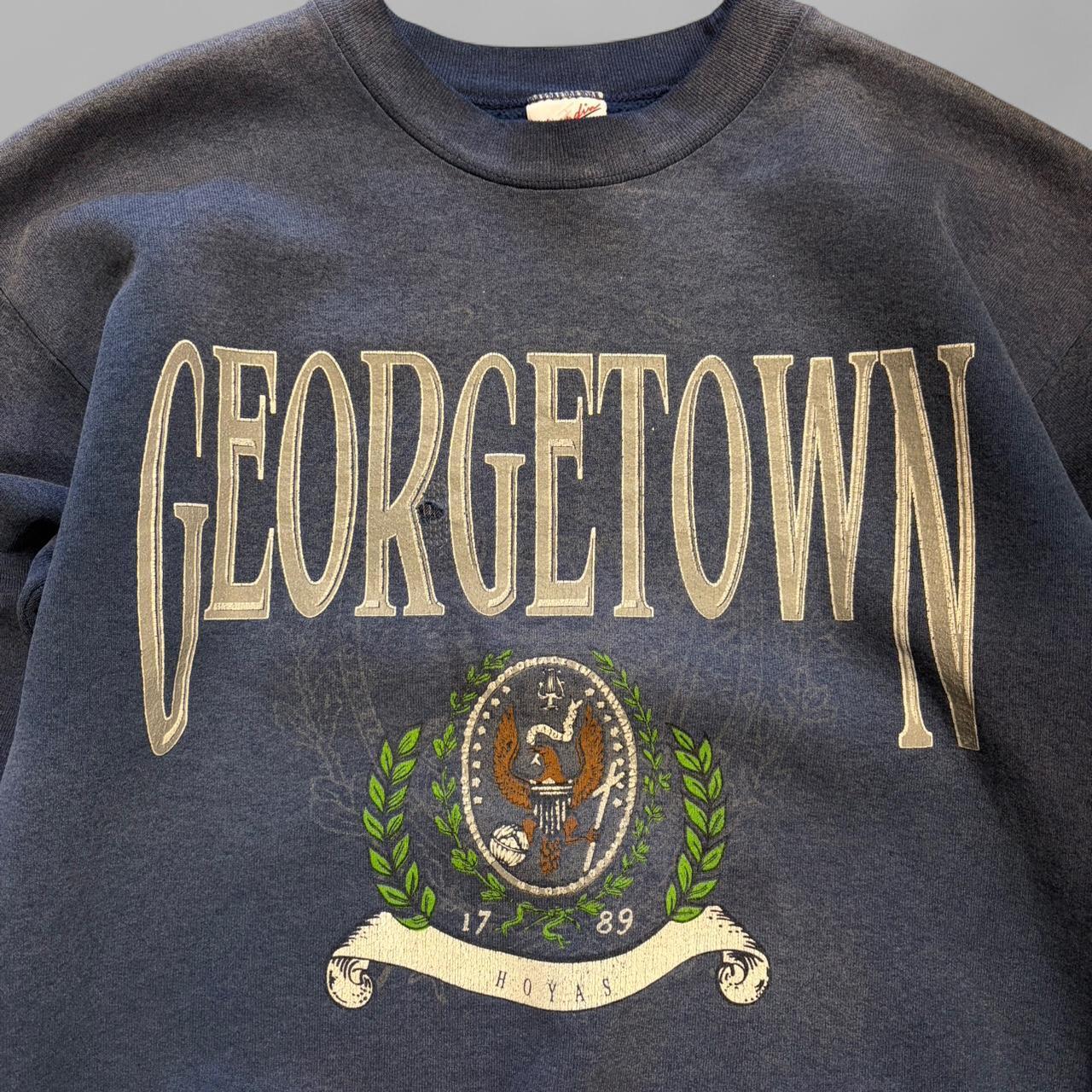 Vintage 90s Georgetown University Crewneck - L