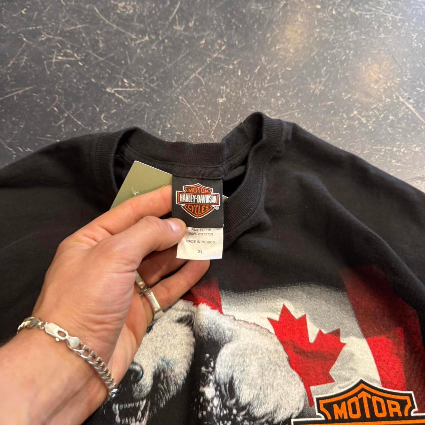 Harley Davidson Polar Bear Biker Tee - XL