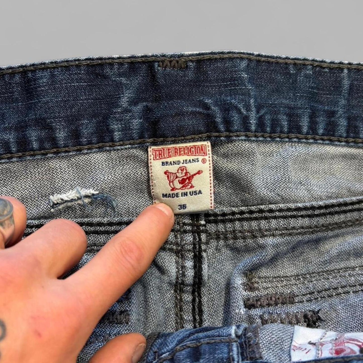 Y2K True Religion Boot Cut Jeans - 36