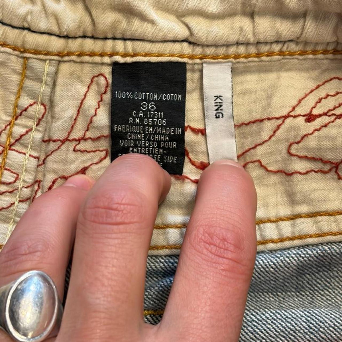 Y2K Buffalo Faded Bootleg Jeans - 36