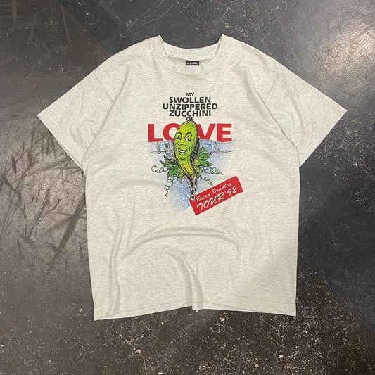 1992 Brian Bradley My Swollen Unzipped Zucchini Of Love Tee - XL