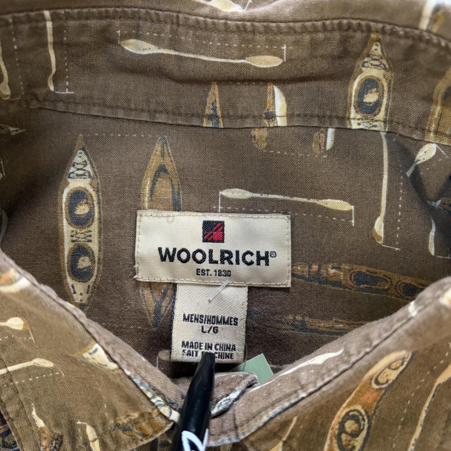 Vintage Woolrich Canoe Button Up - L