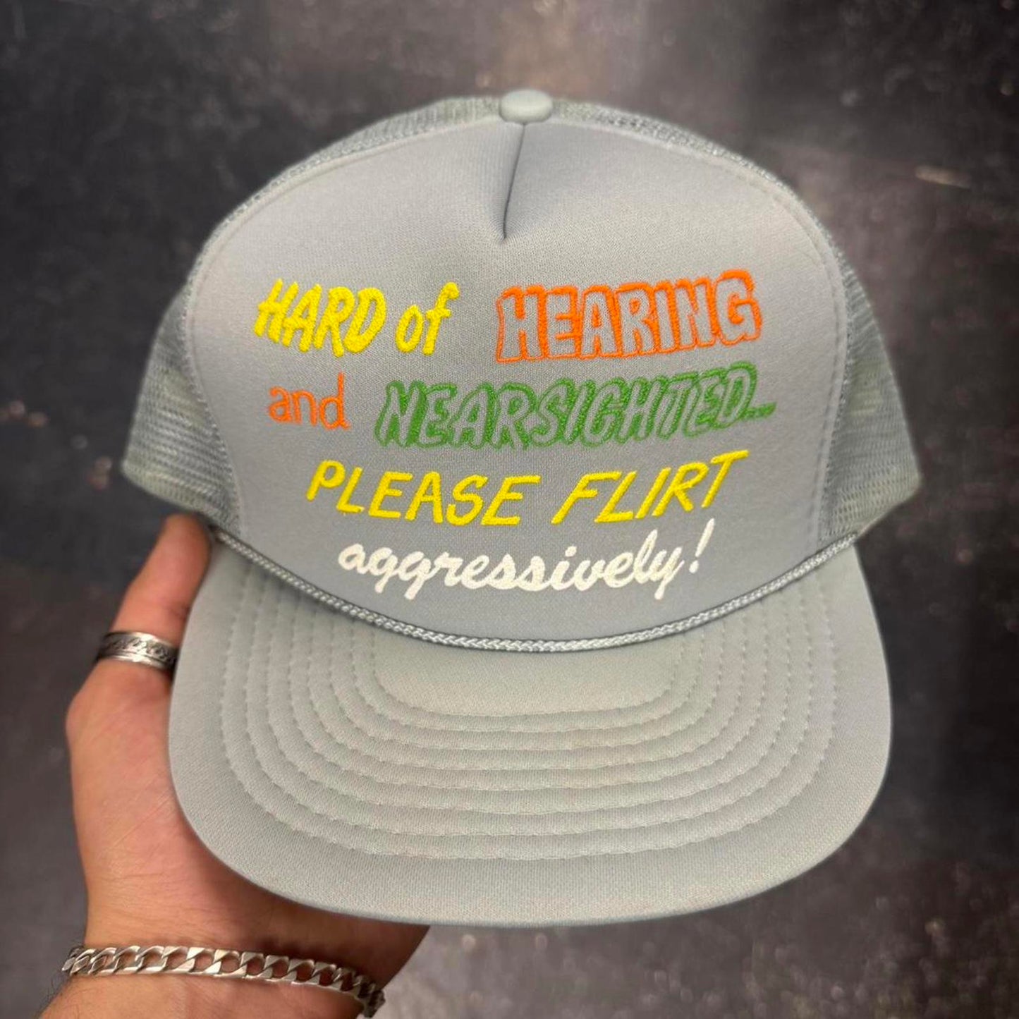 90s Flirt Aggressively Trucker Hat