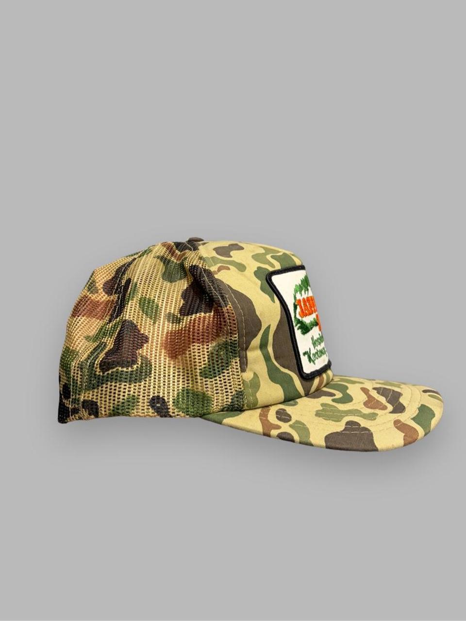 Vintage 80s Jeffrey In Kootenay BC Camo Hat
