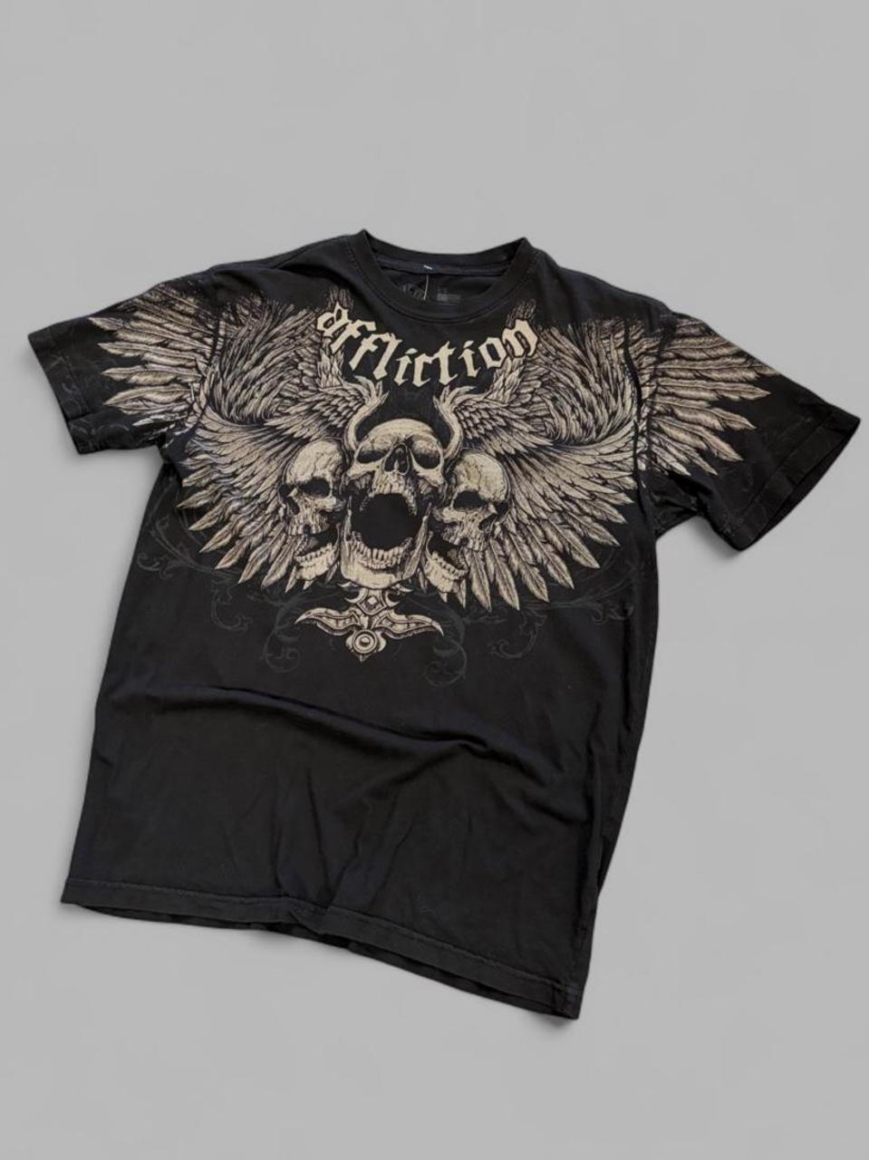 Y2K Affliction Skull Tee - M