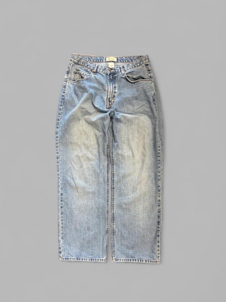 Vintage Faded Light Wash Baggy Jeans - 36
