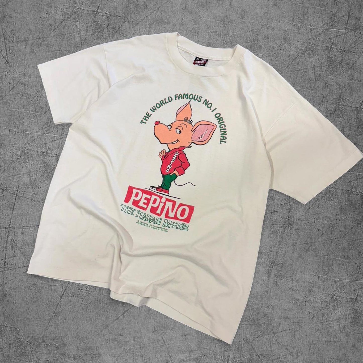 1987 Pepino The Italian Mouse Tee - XL