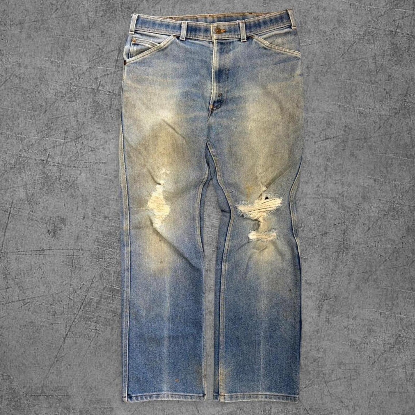 Vintage 1979 Levi 207 Orange Tab Bootcut Jeans - 33