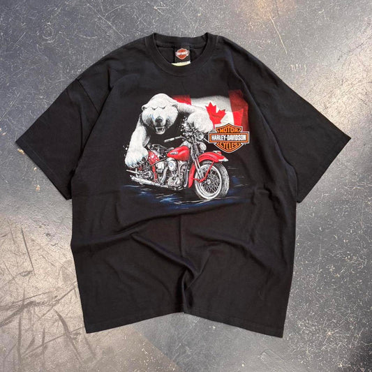 Harley Davidson Polar Bear Biker Tee - XL