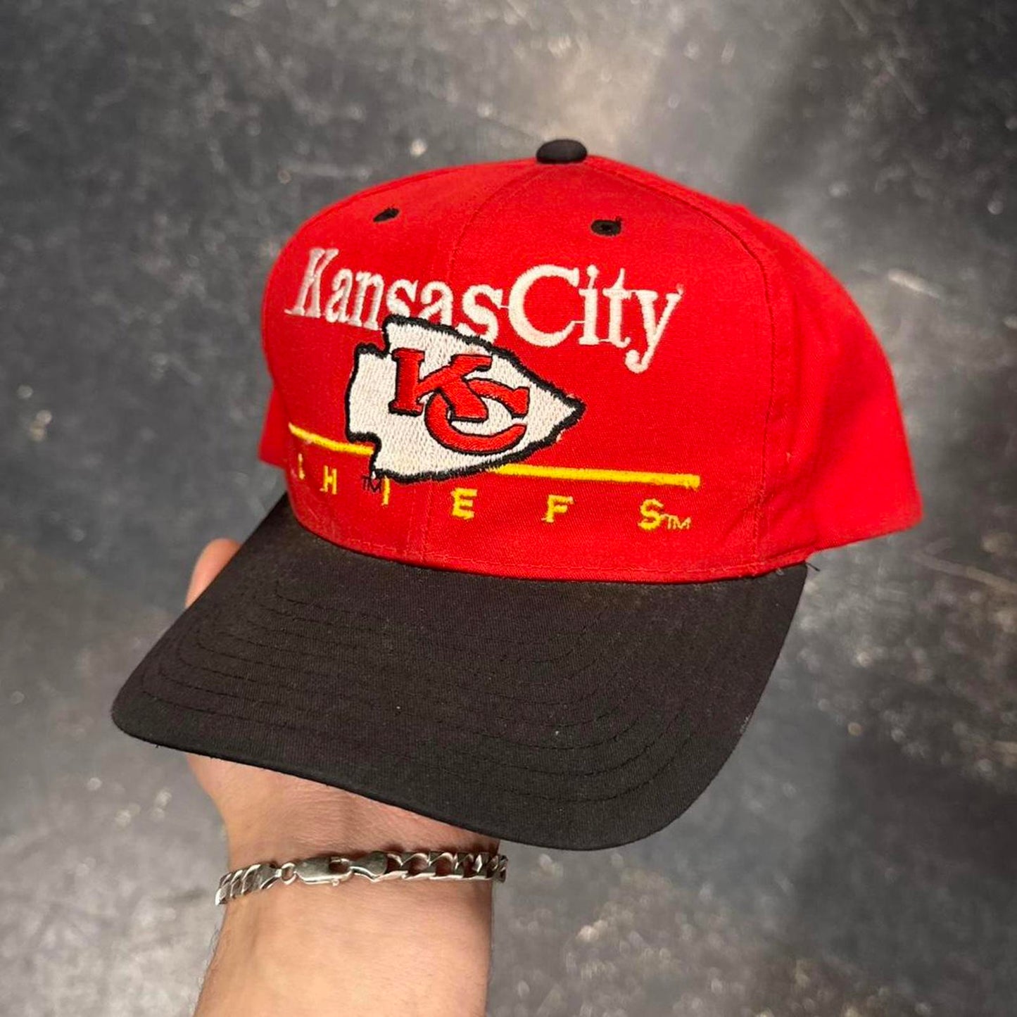 Vintage 90s Kansas City Chiefs Snap Back