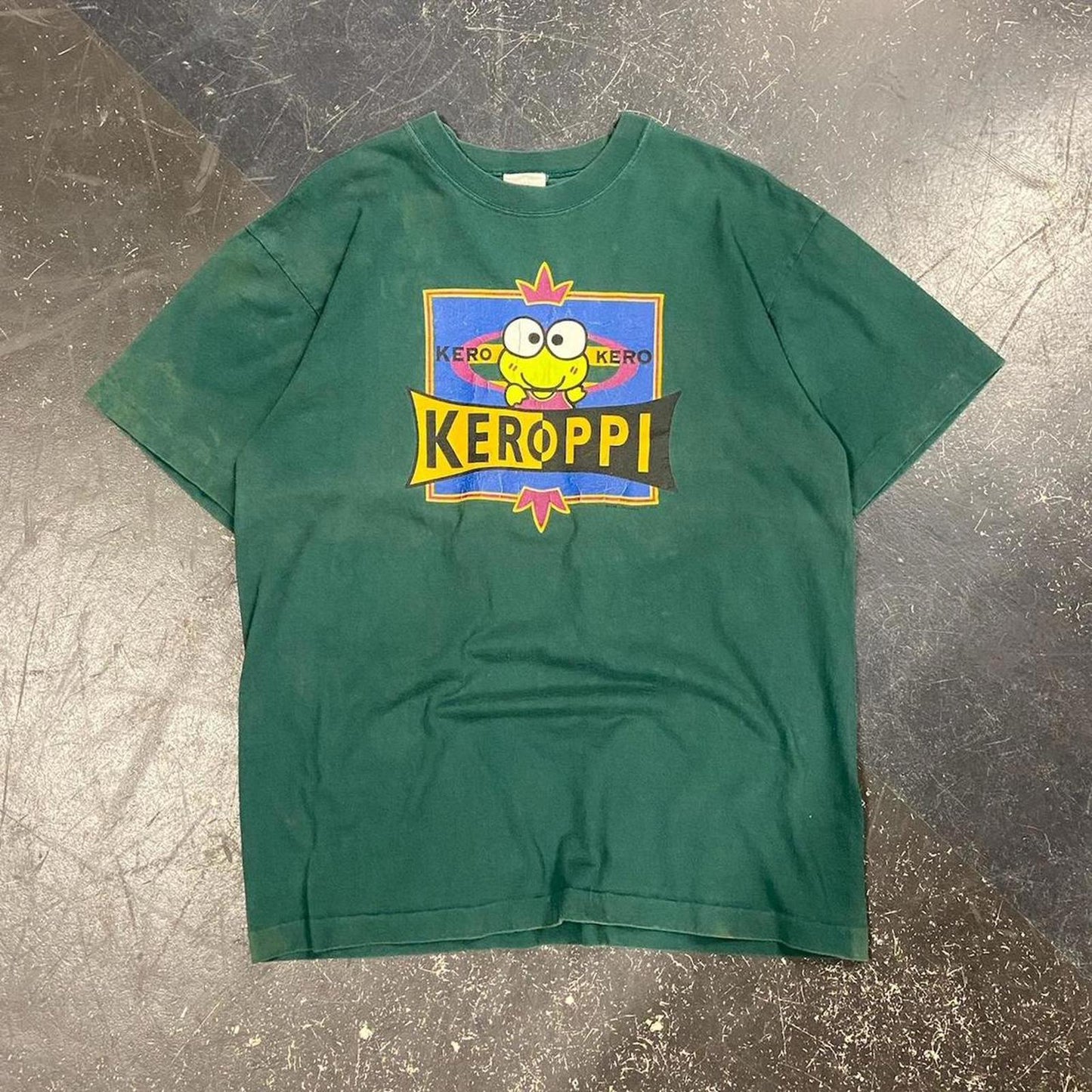 1988 Keroppi Japanese Cartoon Tee - L
