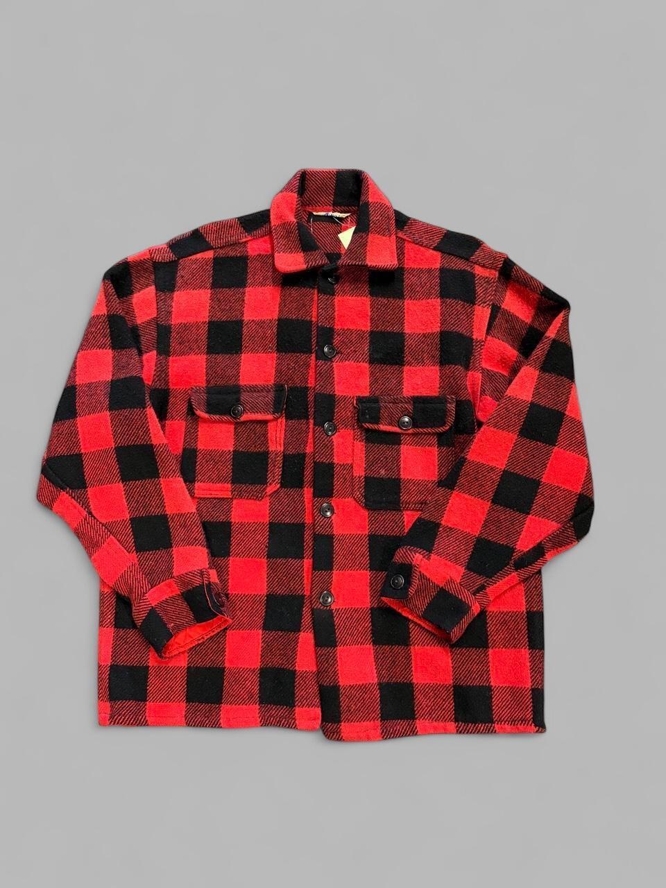 1950s Regent Wool Plaid Button Up - M