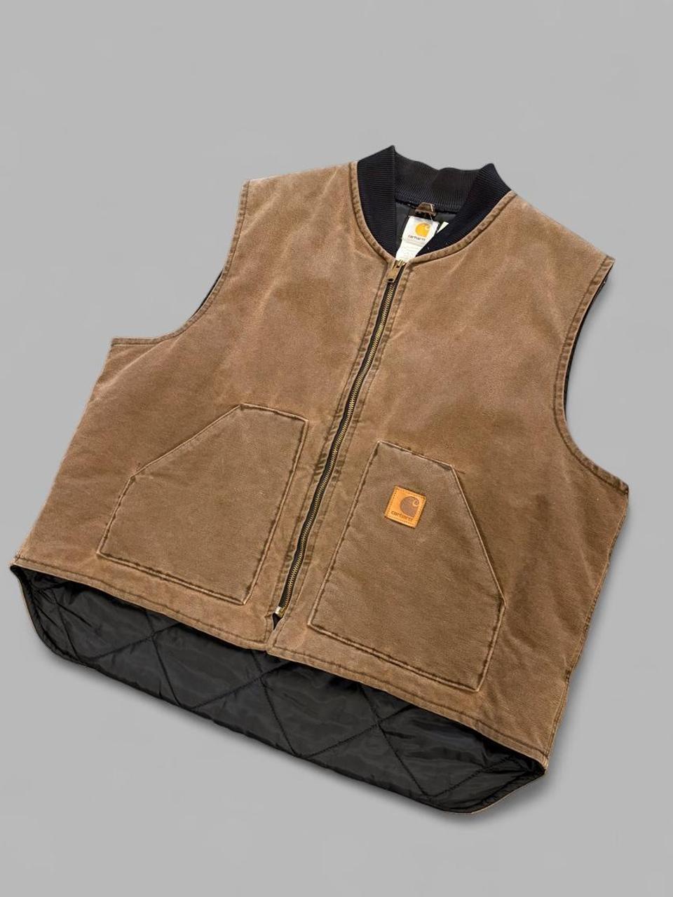 Vintage Mocha Carhartt Vest -XXL