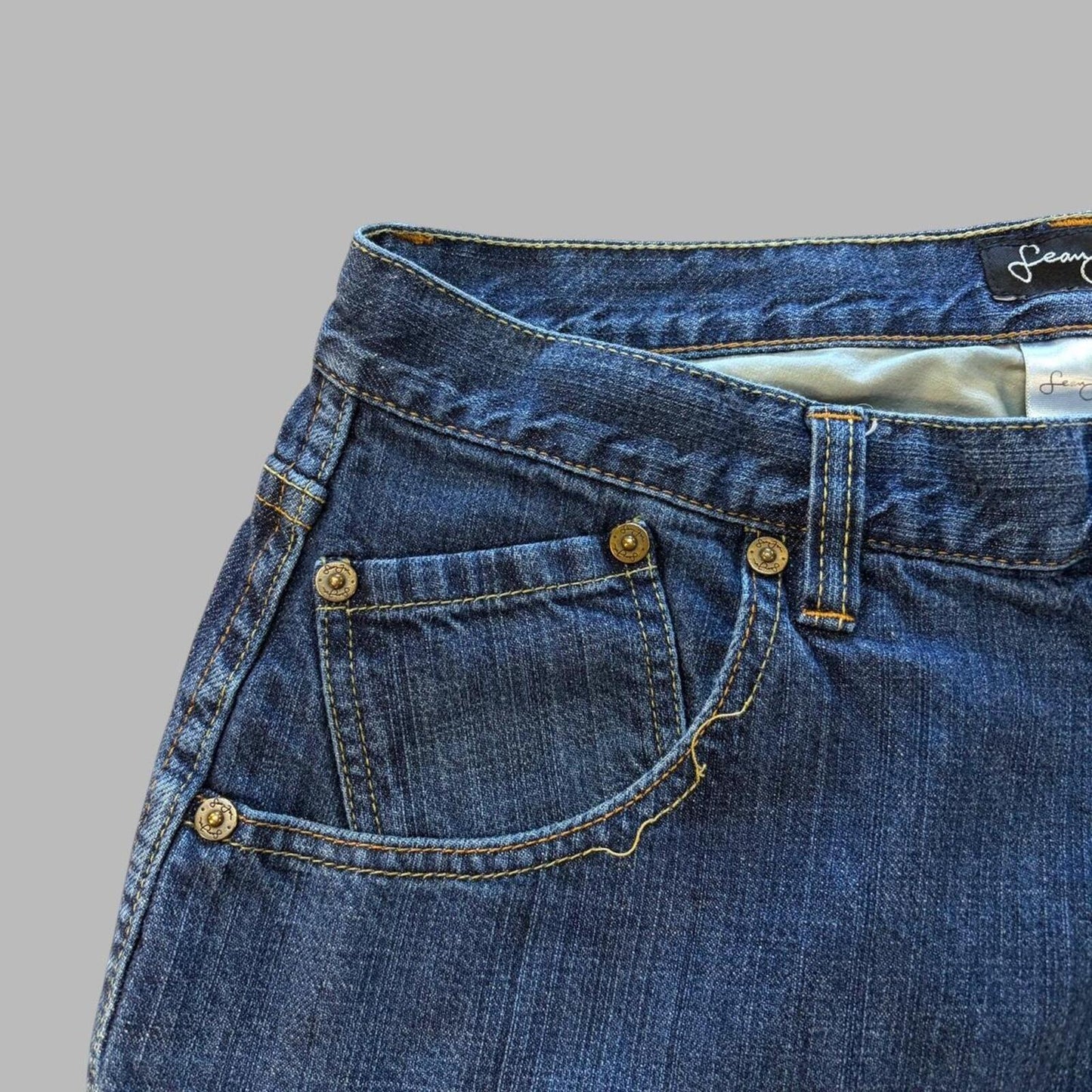 Y2K Sean John Dark Wash Baggy Jeans - 32