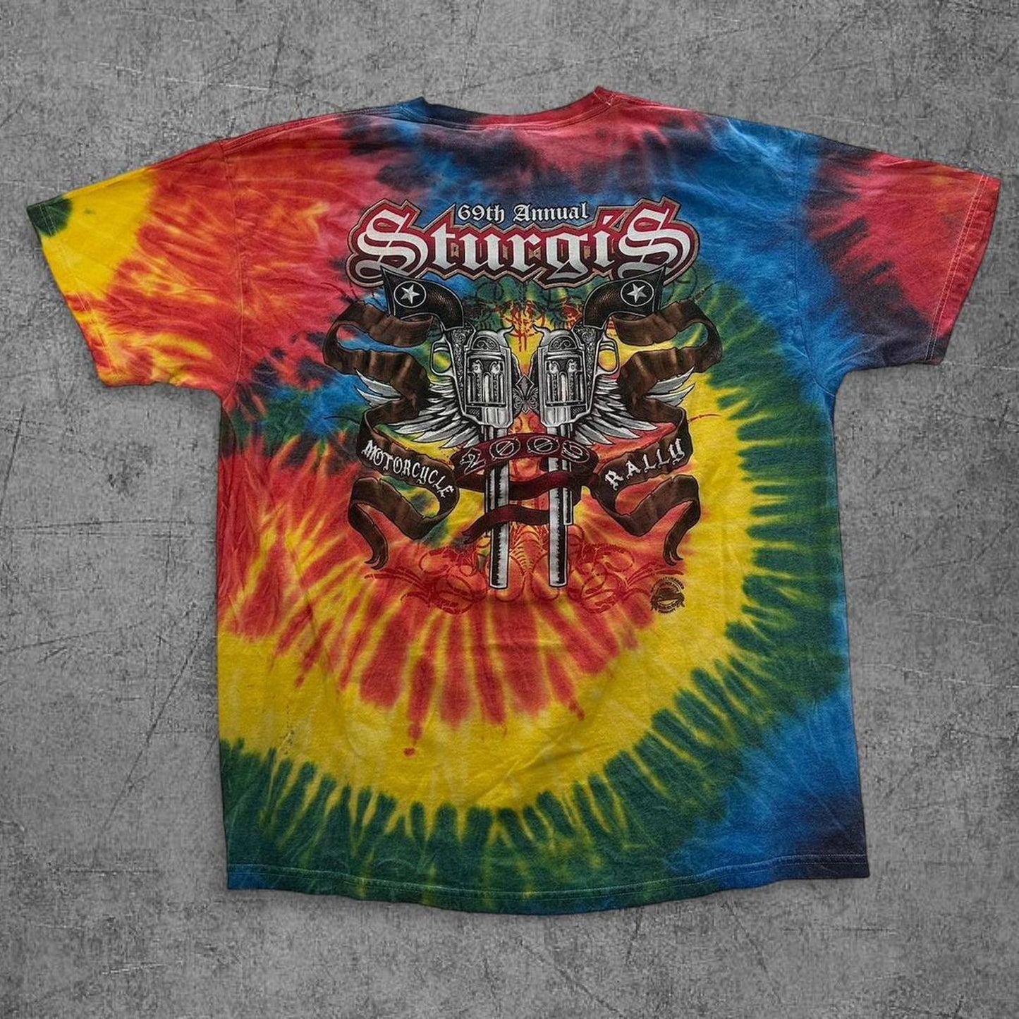 2009 Sturgis Tie Dye Biker Tee - XL