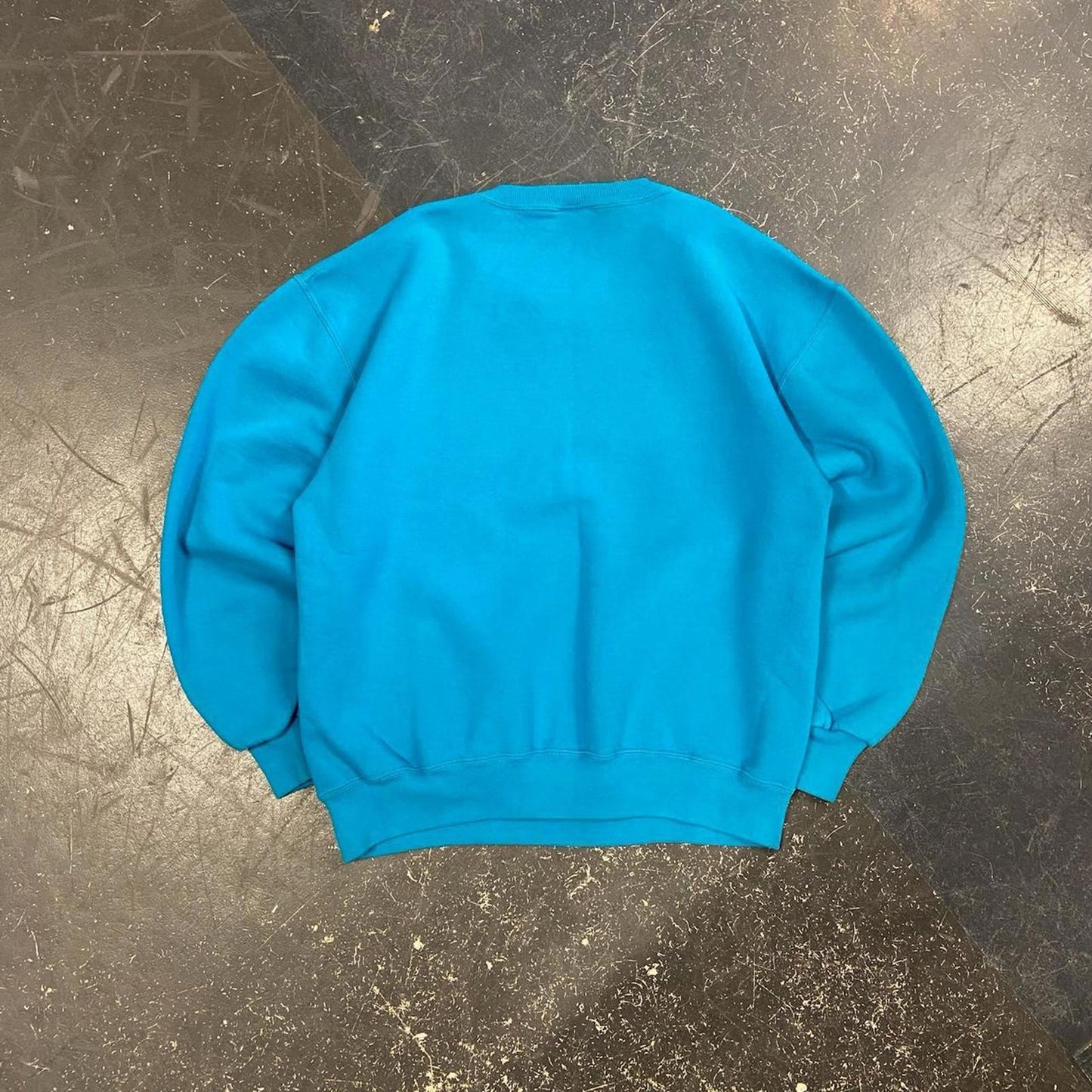 Vintage 90s Russell Athletic Turquoise Crewneck - L
