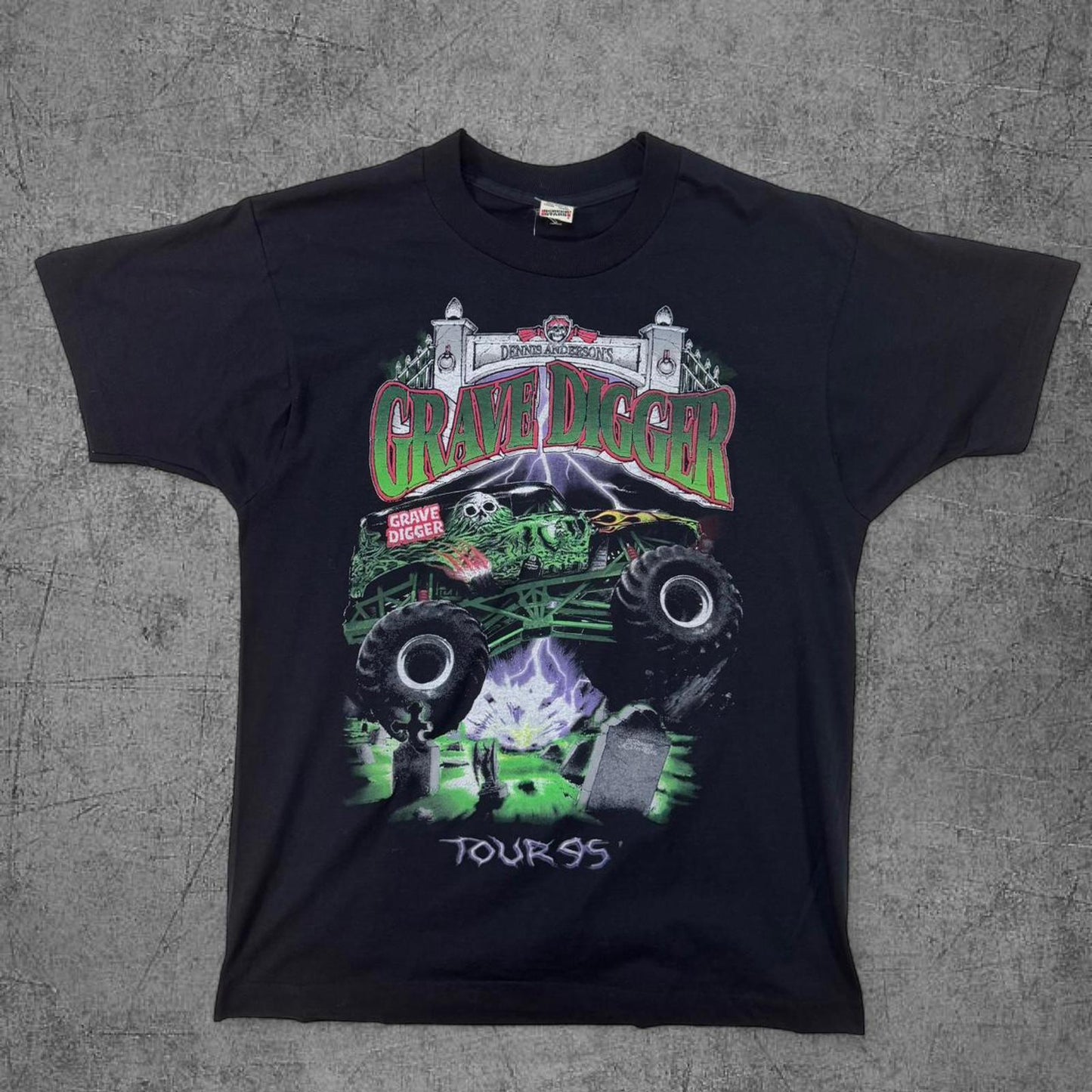 1995 Grave Digger Monster Truck Tour Tee - L
