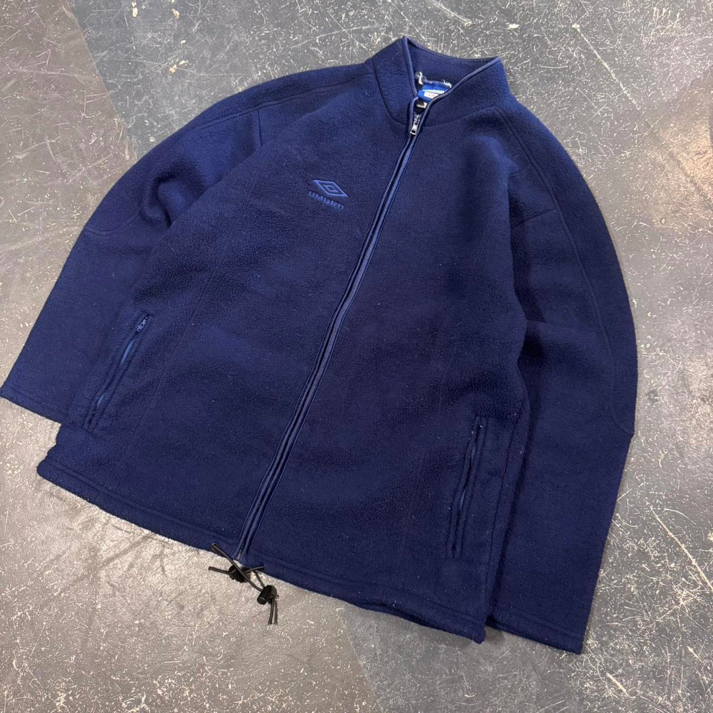 Vintage 90s Umbro Blue Zip Up Fleece - L