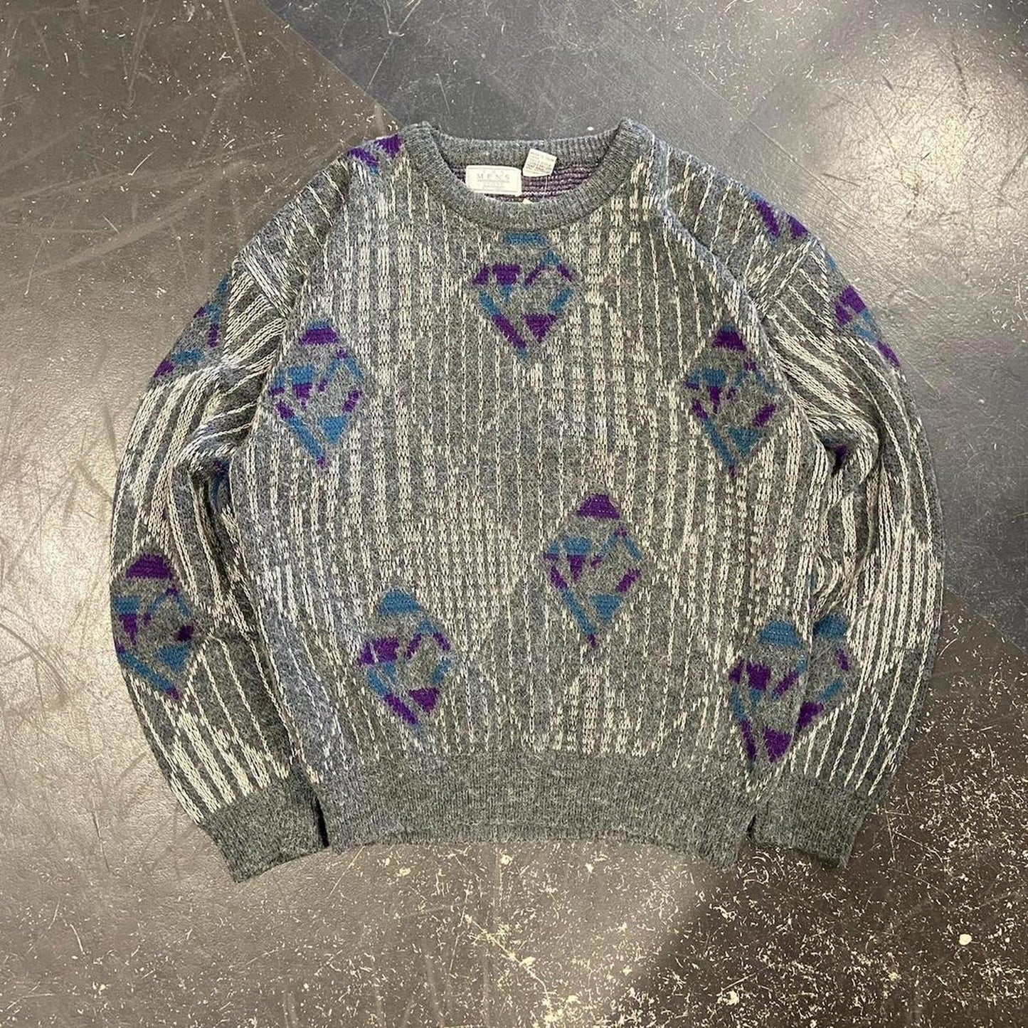 90s Sears Grey Knit - M