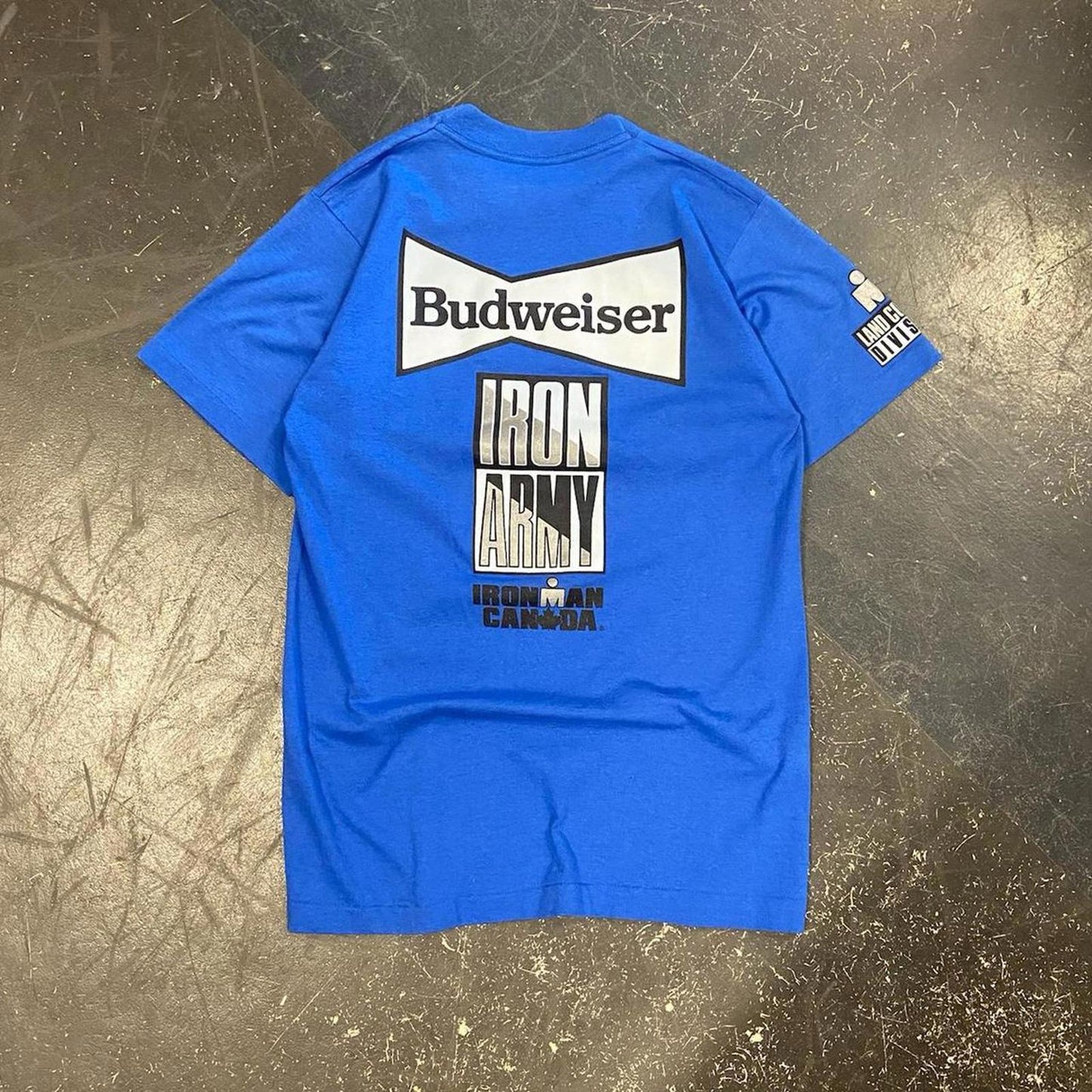 90s Penticton Blue Ironman Budweiser Tee - M