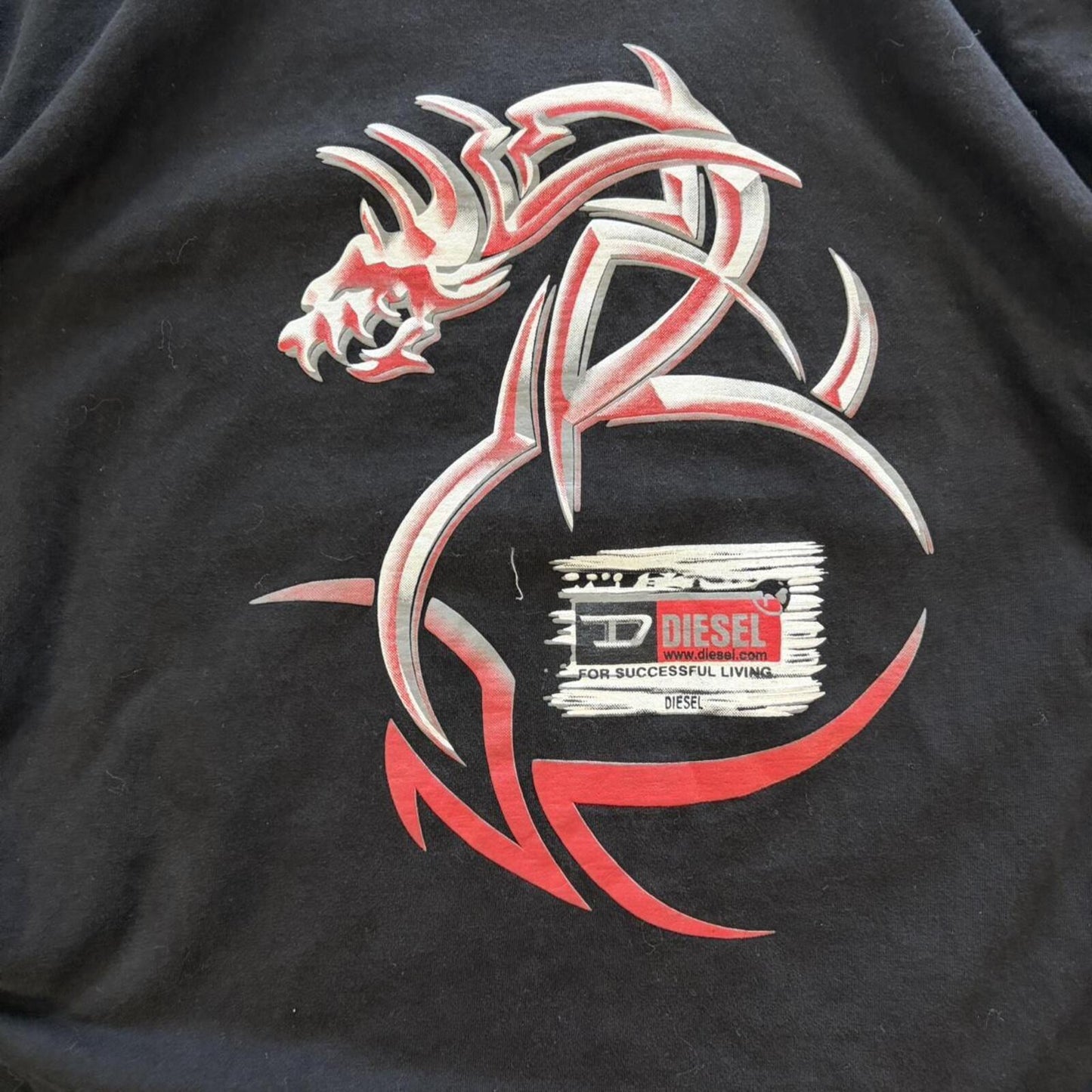 Y2K Diesel Dragon Tee - L