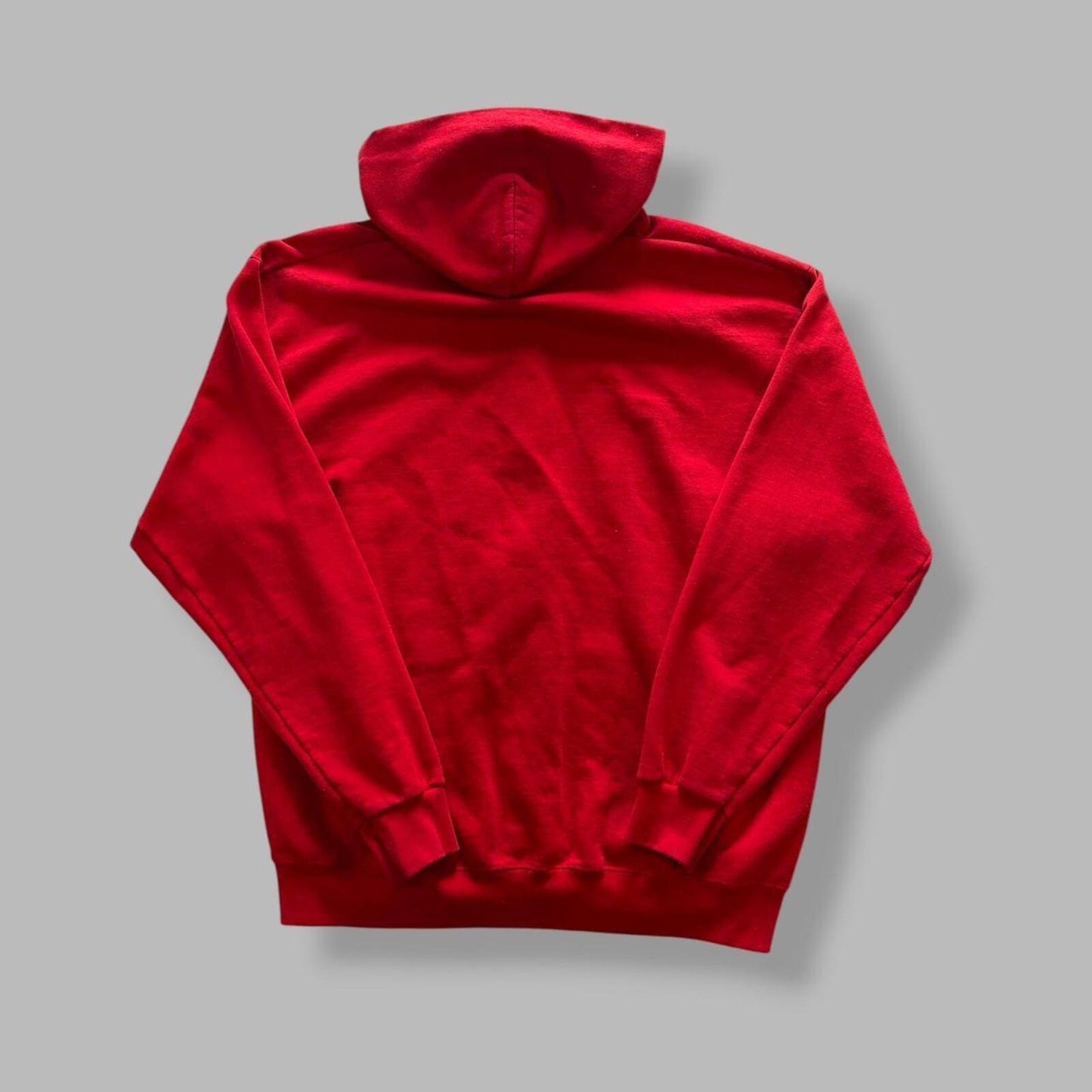 Vintage Red Zip Up Hoodie - L