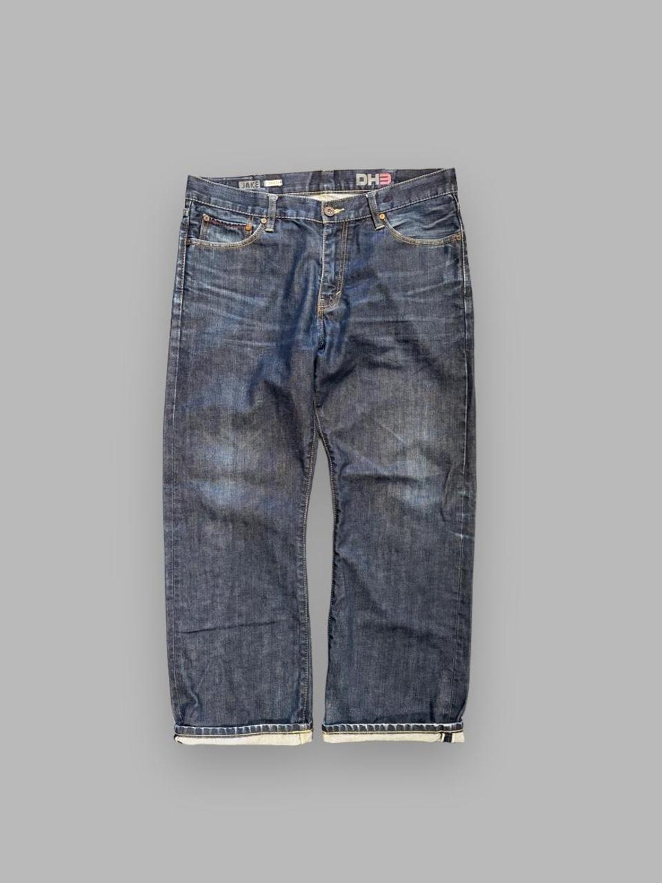 Y2K DH3 Loose Fit Raw Selvedge Denim - 36