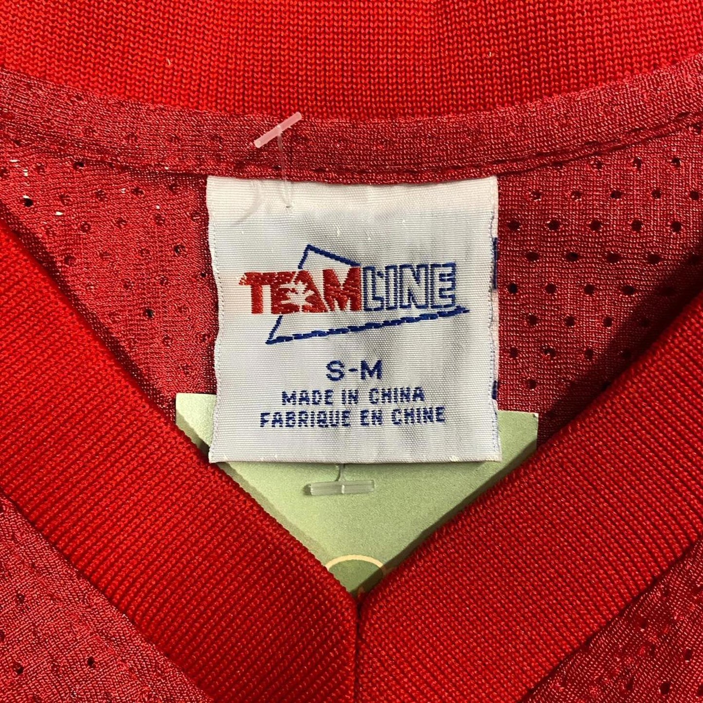 90s Rebel Football Red Mesh Jersey - L