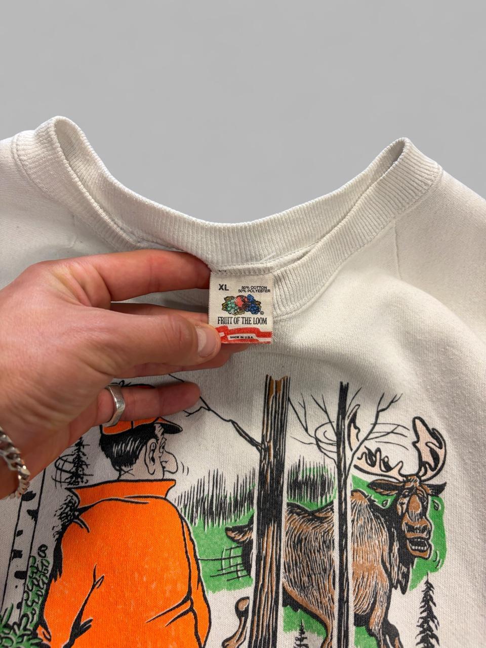 Vintage Hunting Humour Crewneck - XL