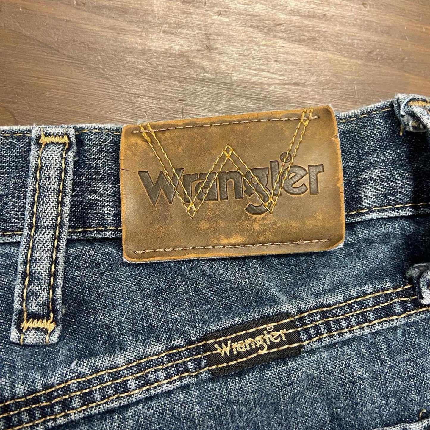 Vintage Wrangler Dark Wash Jorts - 36