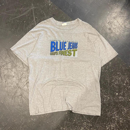 Vintage 90s Levi’s Blue Jeans Tee - XL