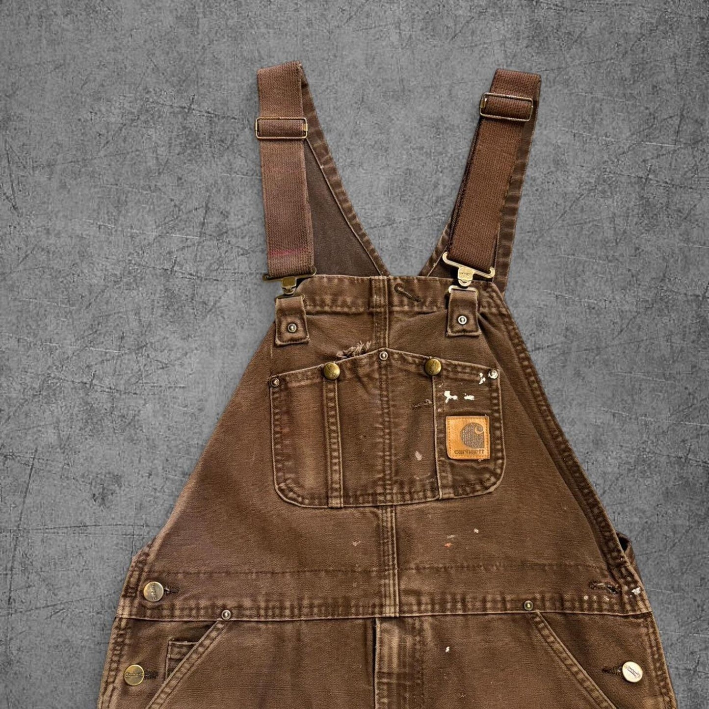 Vintage Mocha Carhartt Overalls - 34
