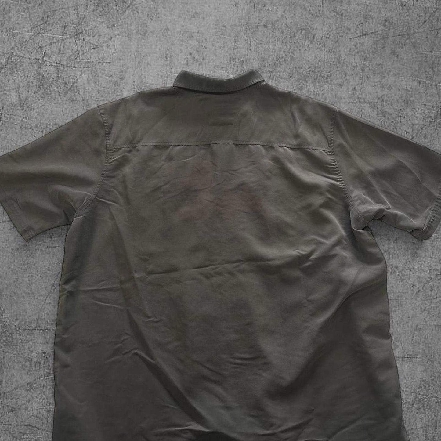 Vintage Harley Davidson Grey Tribal Button Up - XL