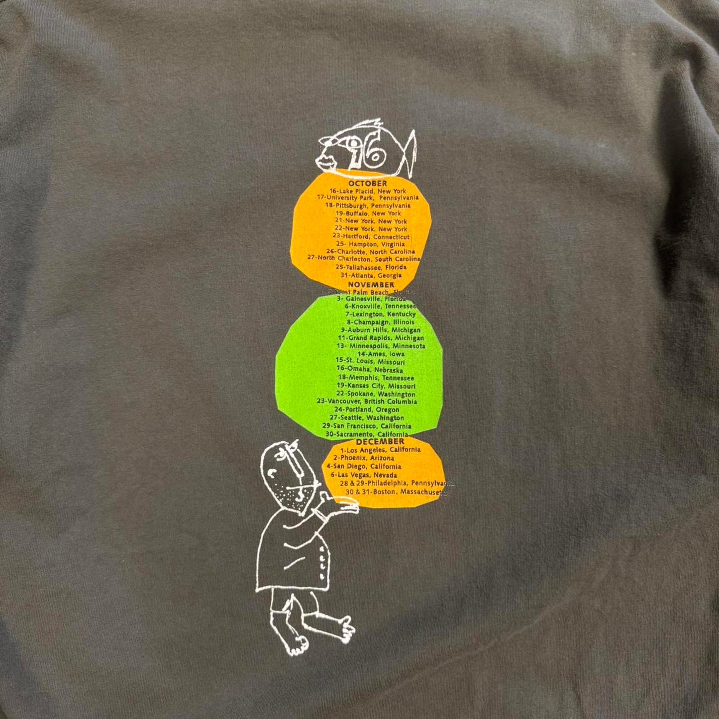 Vintage 90s Phish Rock Band Tee - XL