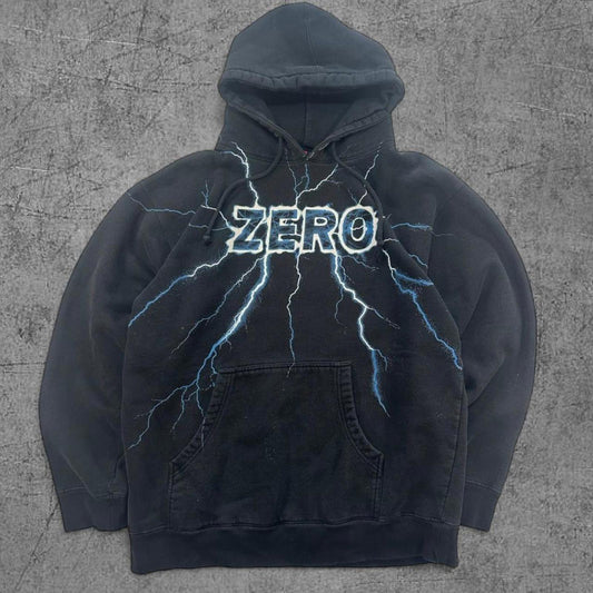 Vintage Zero Skate Lightning Hoodie - M