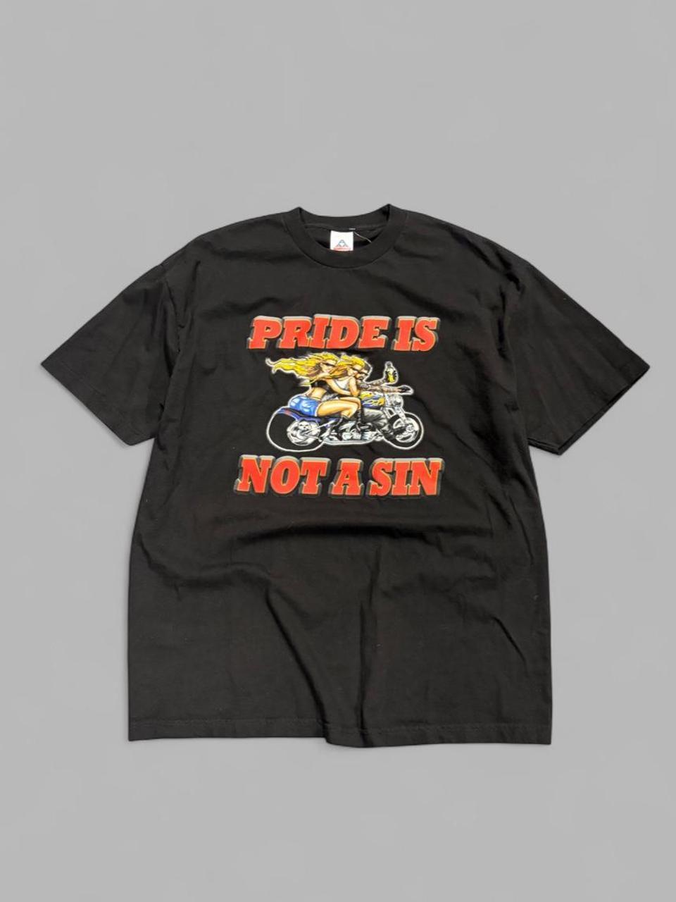 Vintage Pride is not a Sin Biker Tee - XL