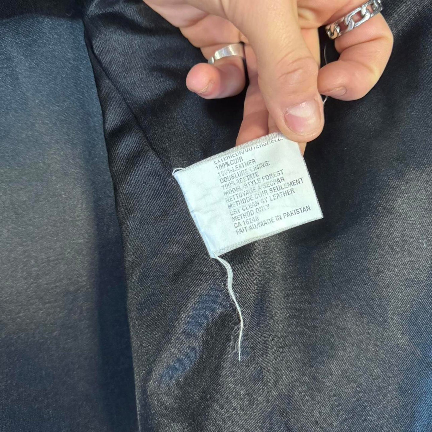 Vintage Oscar Leopold 100% Leather Trench Coat - L