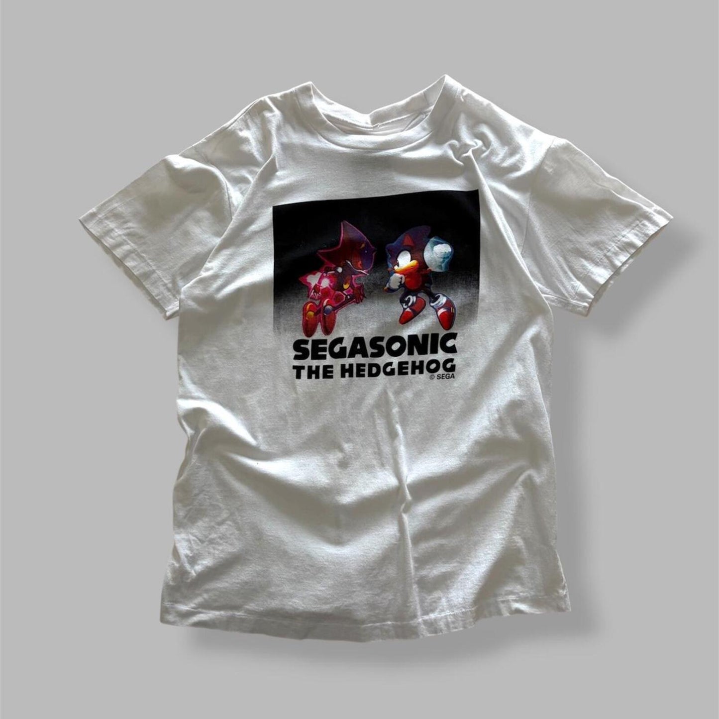 90s Japanese Sega Sonic The Hedgehog Tee - L