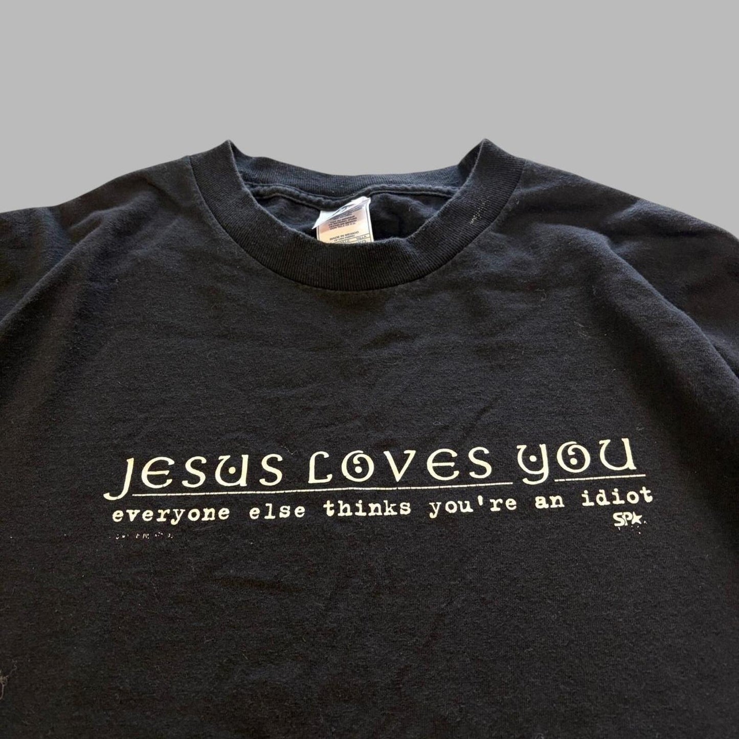 Vintage 90s Jesus Loves You Parody Tee - XL