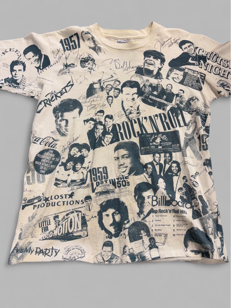 Vintage 90s Rock History AOP Tee - L