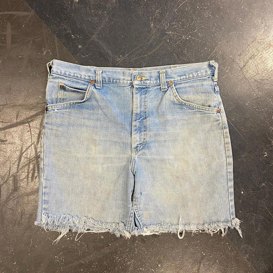 Vintage Distressed Lee Cuttoff Jorts - 34