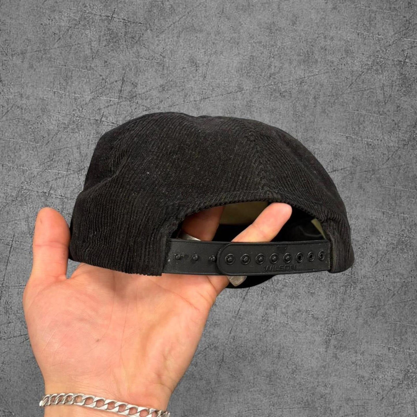 90s Vancouver Canucks Skate Logo Anniversary Corduroy Cap