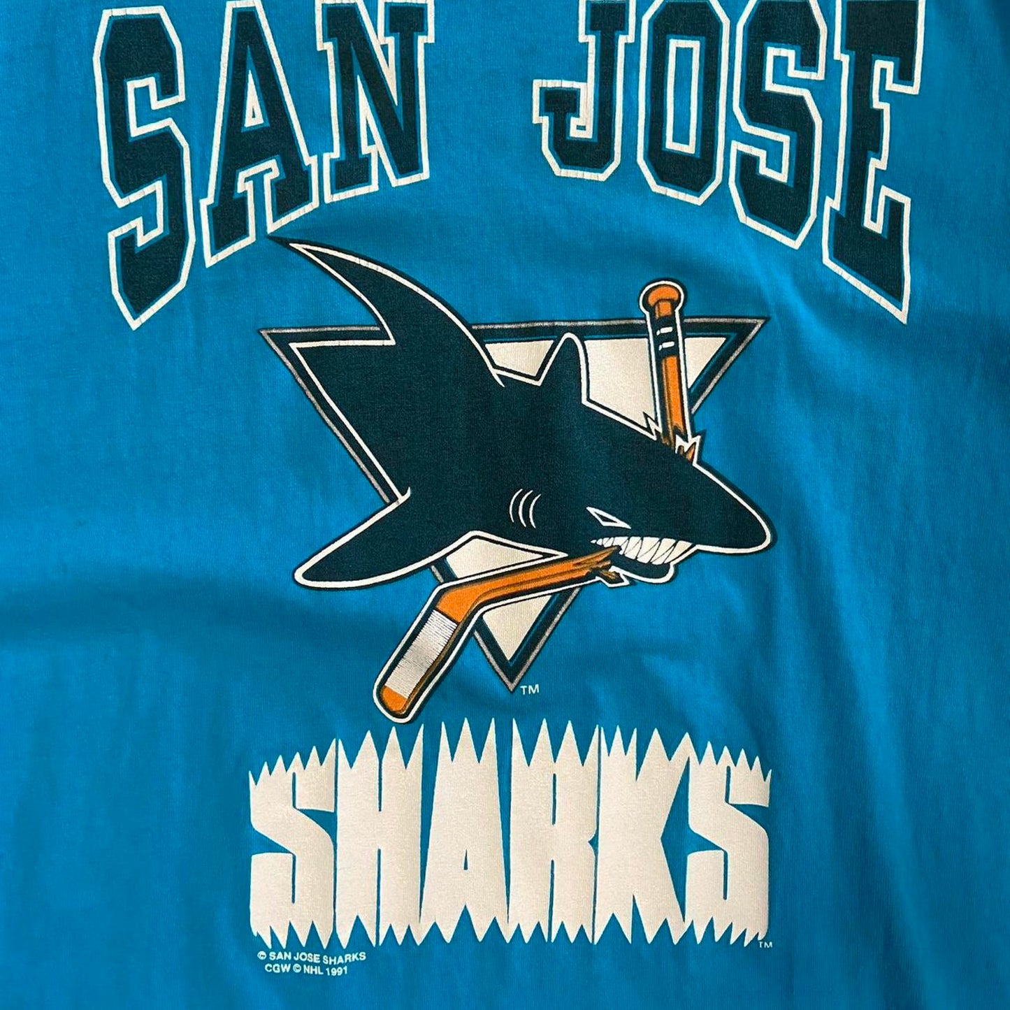 1991 NHL San Jose Sharks Tee - XL