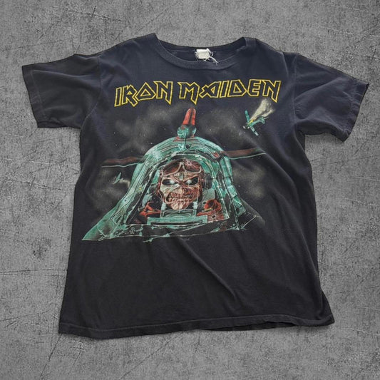 Vintage 1987 Iron Maiden Aviation Tee - M